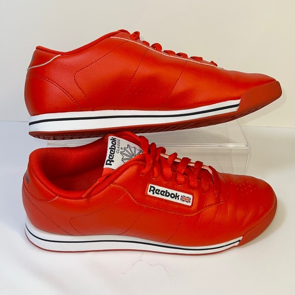 Reebok Women Classic Princess J95025 Shoes Red Sz 9 Retro Tech Gamer Skater Punk - Picture 1 of 15